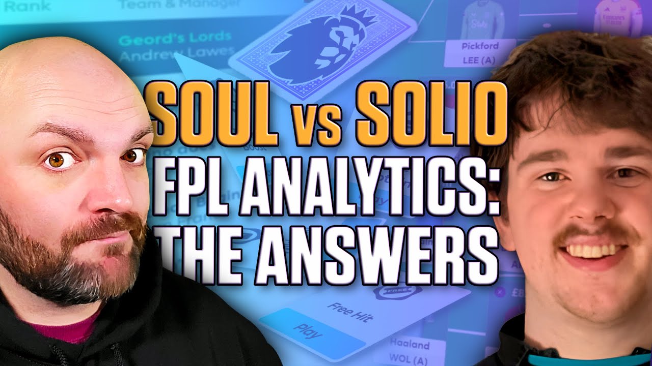 Solio's Data Daredevil Faces The Toughest FPL Questions! 😈😱👊 Soul vs Solio, Fantasy Premier League