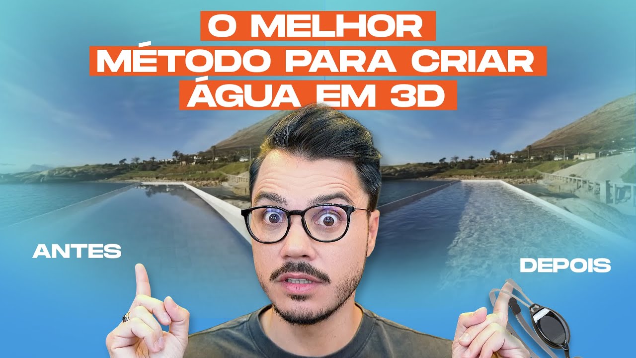TUTORIAL ÁGUA REALISTA 3DS MAX | COMO CRIAR ÁGUA NA CENA DE ARCHVIZ