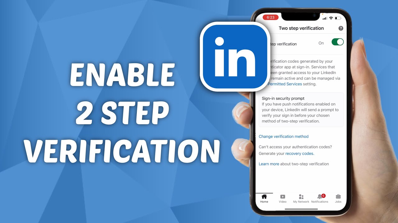 Как включить двухэтапную аутентификацию в LinkedIn