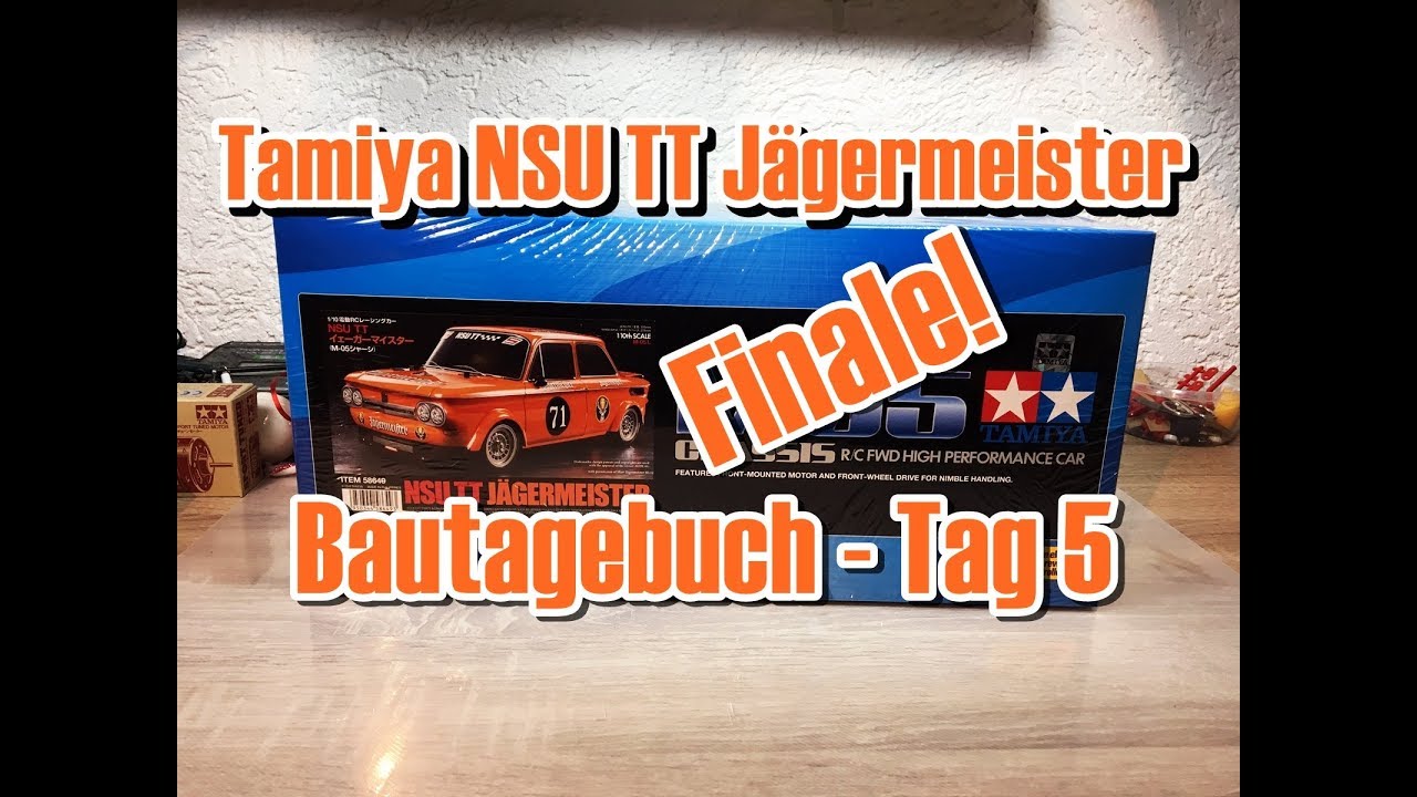 Tamiya NSU TT Jägermeister | M-05 Chassis | Bautagebuch - Tag 5 | Finale |