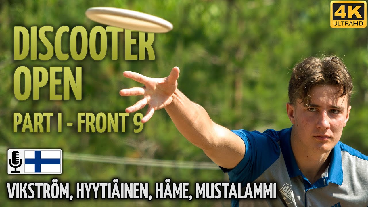 Discooter Open Hiiska 2020, etuysi, Oskari Vikström, Tuomas Hyytiäinen, Mikael Häme, Niku Mustalammi
