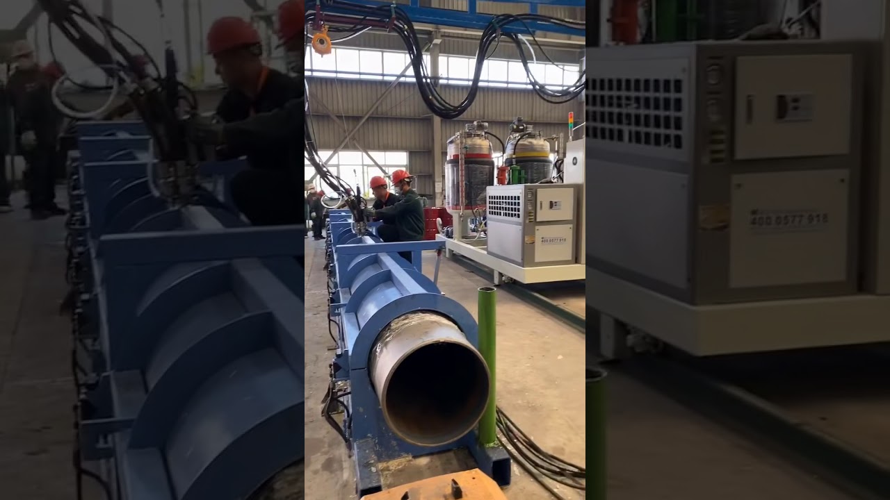 PU insulation pipe making machine/ foam injection machine