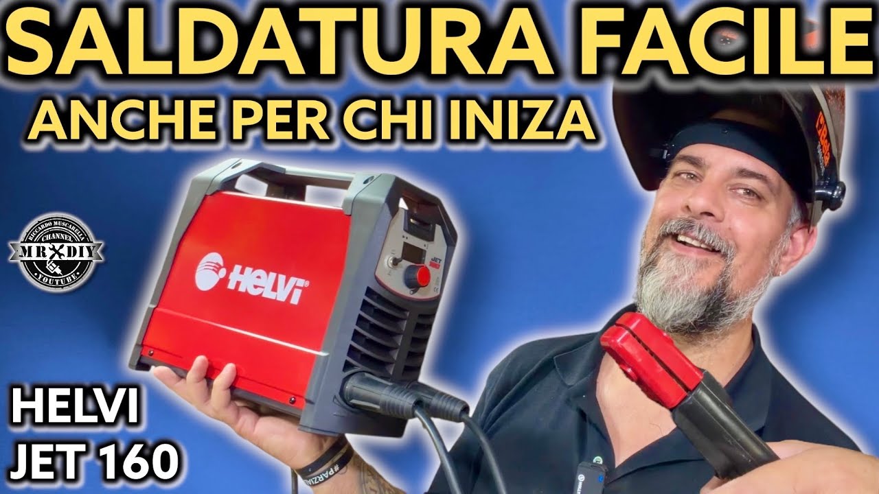 Saldatrice Helvi Jet 160. Professionale ma facile! Perfetta per hobbisti e fai da te. MMA e TIG 160A