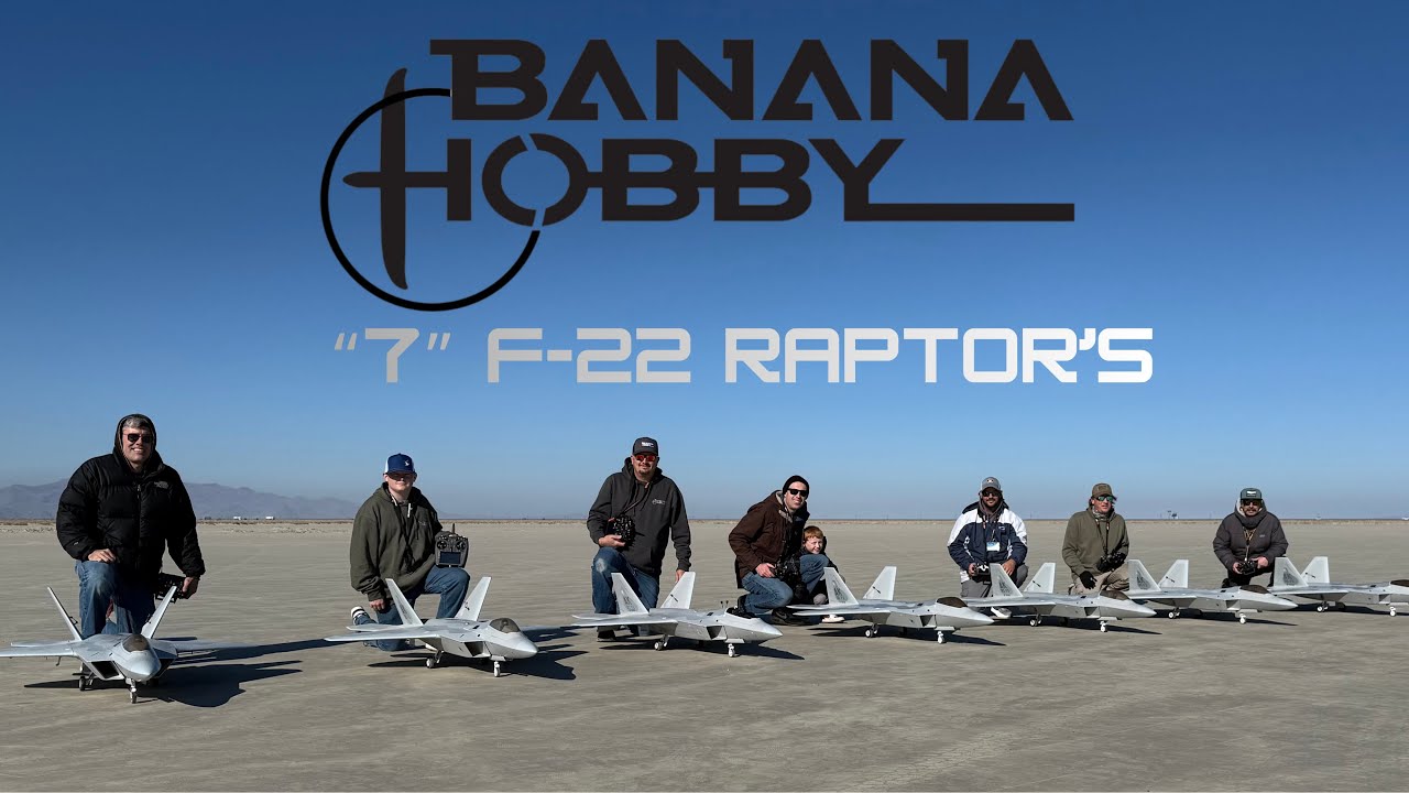 Seven AF Model F-22 Raptor’s Flying together in Northern Utah. The Most seen flown together so far!