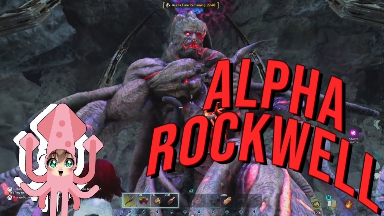 ARK SURVIVAL ASCENDED || ALPHA ROCKWELL BOSS ON FOOT + FEW TAMES