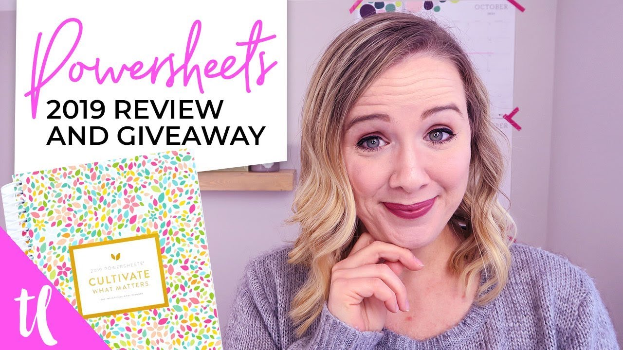 Powersheets Planner 2019 Walk Through AND Giveaway!