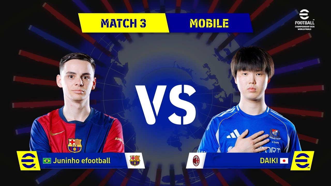 QUARTAS DE FINAIS DO MUNDIAL JUNINHO 🇧🇷 X DAIKI 🇯🇵 eFootball™ Championship 2025