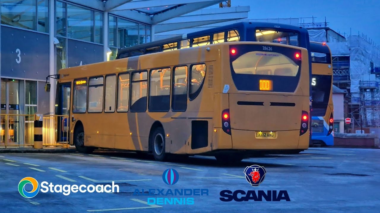 Stagecoach midlands ADL ENVIRO 300 Scania K230UB (KX12 AMO 28626) running the route X7