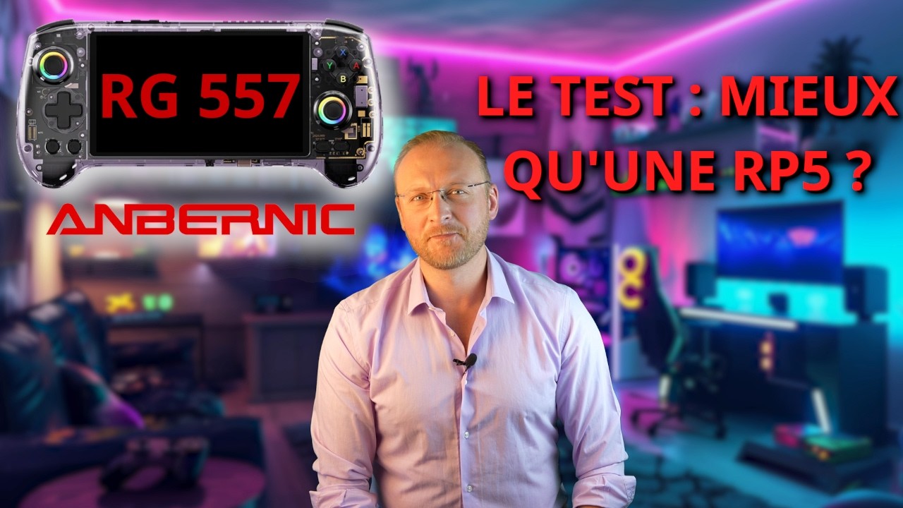 Test Anbernic RG 557 : meilleure que la Retroid Pocket 5 ?
