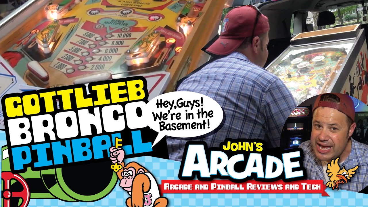 John gets an EM Pinball Machine! 1977 Gottlieb Bronco Pinball Repair - Part 1