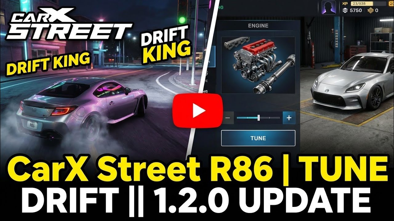 R86 (Toyota GR86) Gameplay CarX Street Tune Drift || CarX Street 1.2.0