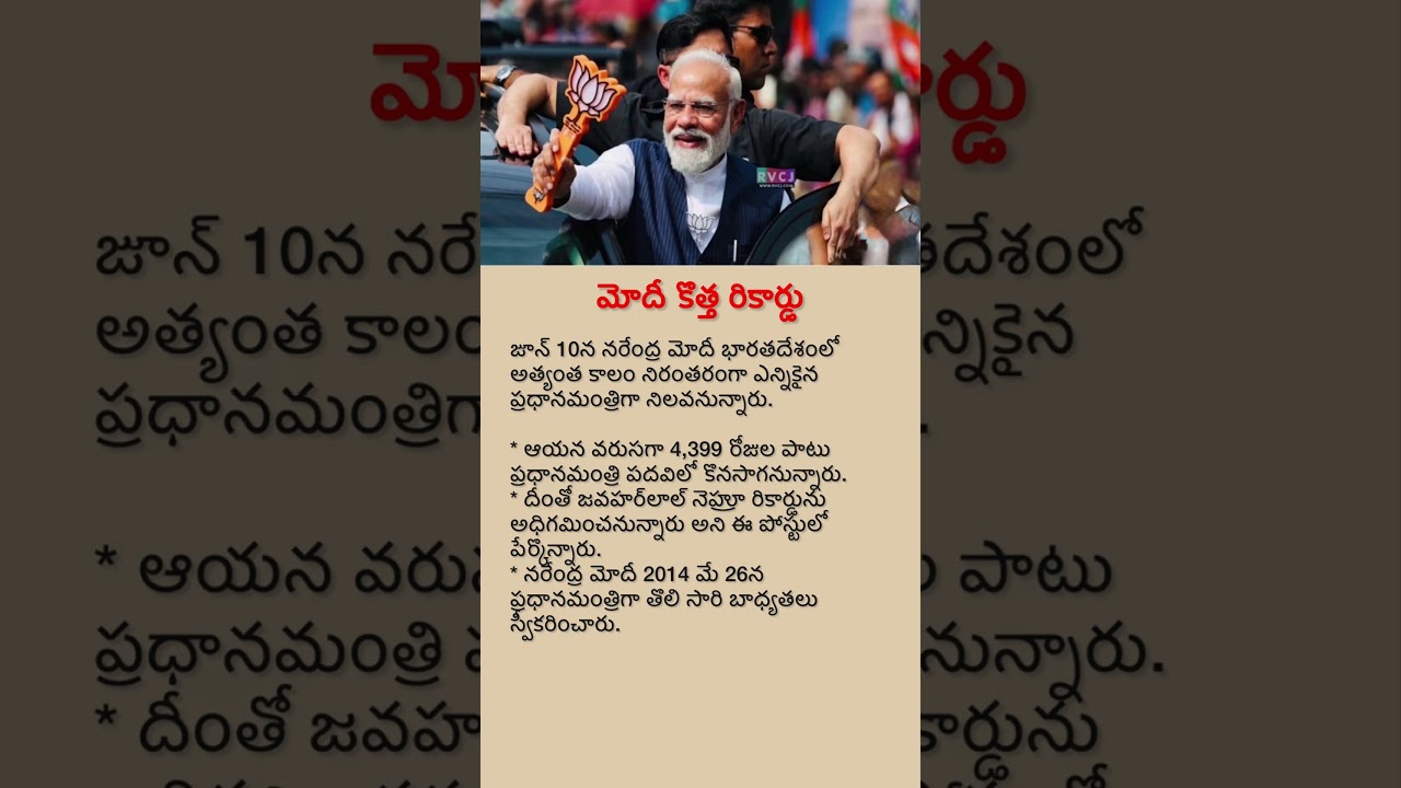 PM Modi Creates Historic Record |  Longest-Serving Elected Prime Minister