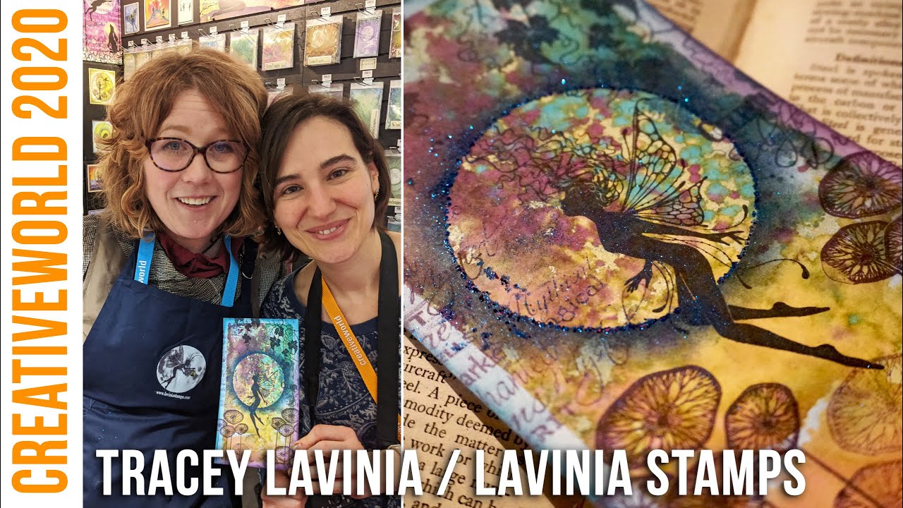 Tracey Lavinia at Creativeworld 2020 - Lavinia Stamps Demo