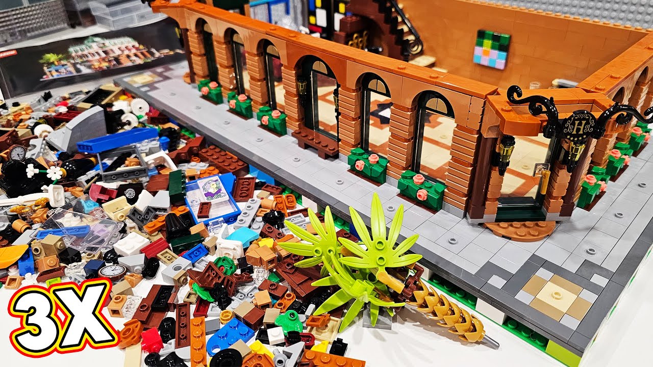 LEGO TRIPLE Boutique Hotel Modular Building! Part 1