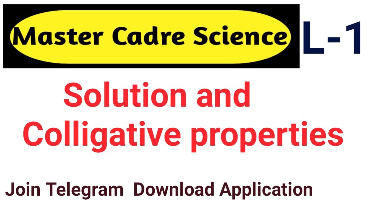 ||Solution and CP|| L-1 |Master Cadre 2023|