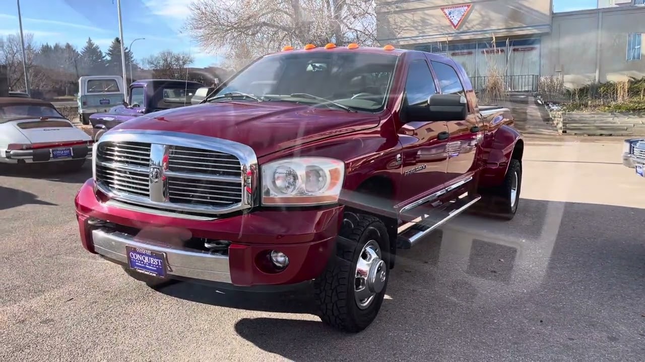 69k Mile 2006 Dodge Ram 3500 Laramie Megacab Dually 4x4 Cummins for sale