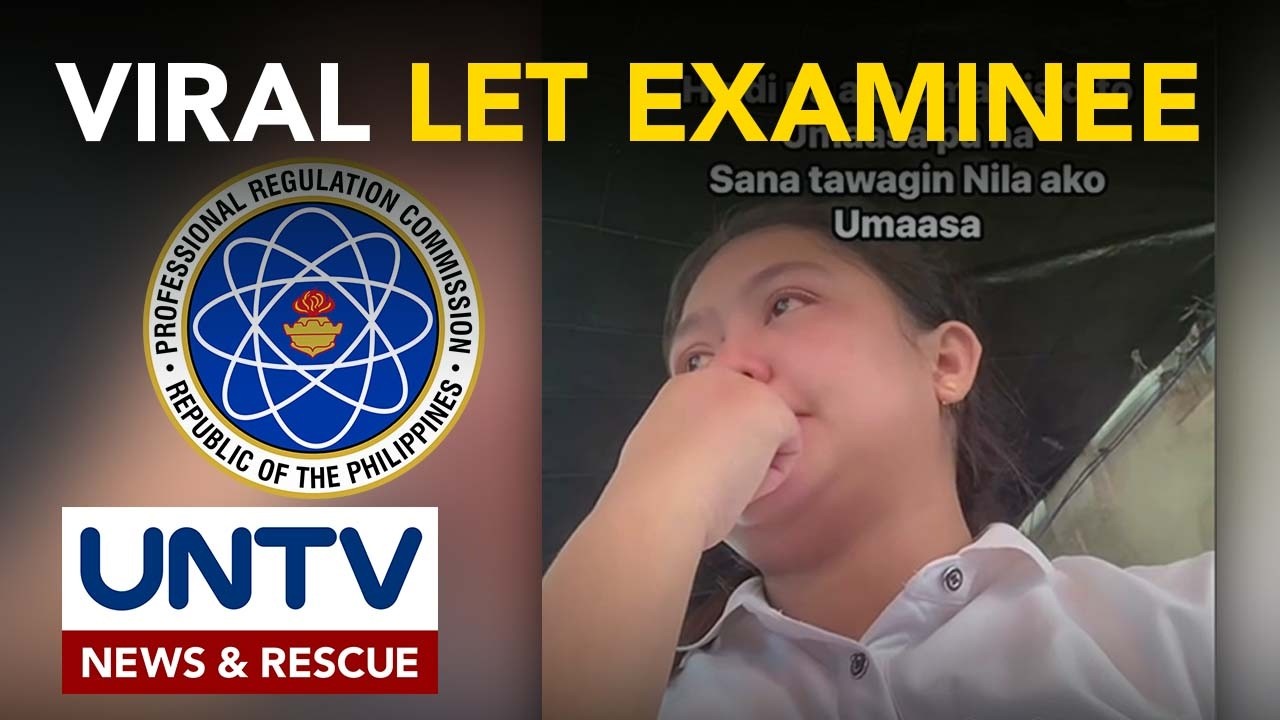 LET examinee, 'di pinayagan sa board exam dahil 4 minutes late; emosyonal na video, viral