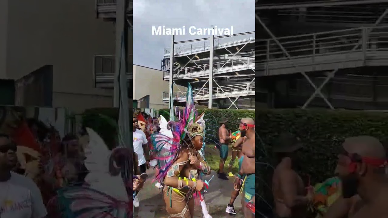 Miami Carnival Behind the scene #miamicarnival #shorts #mas