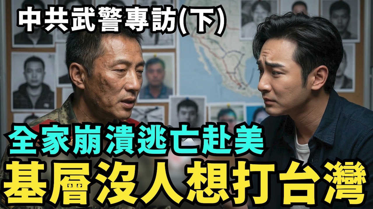 中共武警冒死爆料，下集專訪：中國經濟越來越差，全家崩潰走線赴美，共軍不願打台灣，逃兵躲化糞池，台灣人很天真，別被抖音騙了，館長就是個爛貨？
