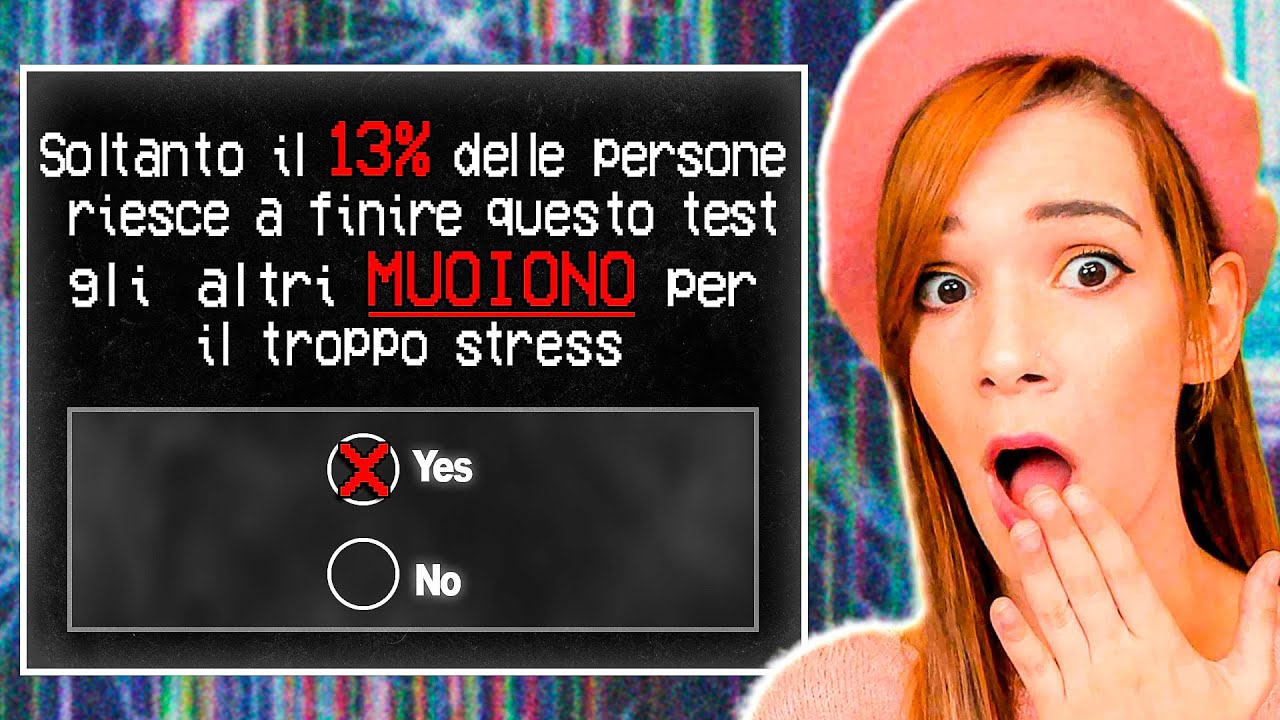 NON FARE QUESTO TEST A CASA DA SOLO! *Te ne pentirai*
