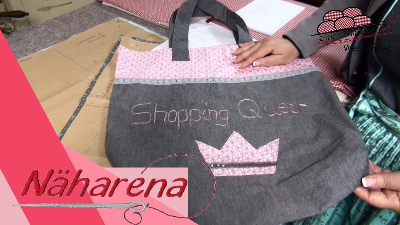Nachhaltigen Einkaufsbeutel nähen „Shopping- Queen“ | Elna 680+ | Elna 864 air