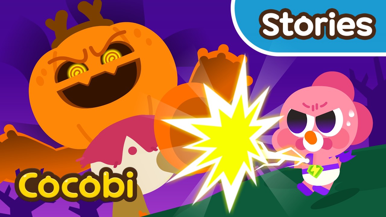 Spooky Jack-o'-lantern Monster vs Super Babies😲 Baby Cartoon for Kids | Cocobi