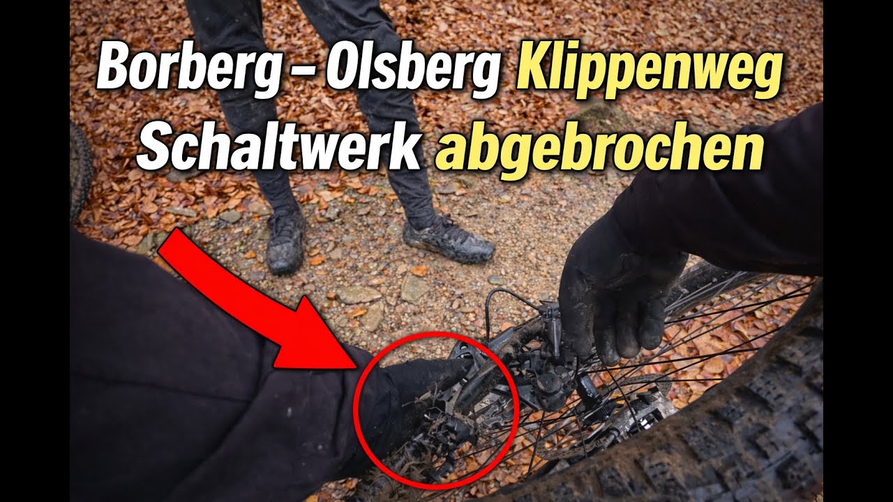 Borberg - Olsberg Klippenweg Sauerland - 06.12.2025 - Derailleur fail