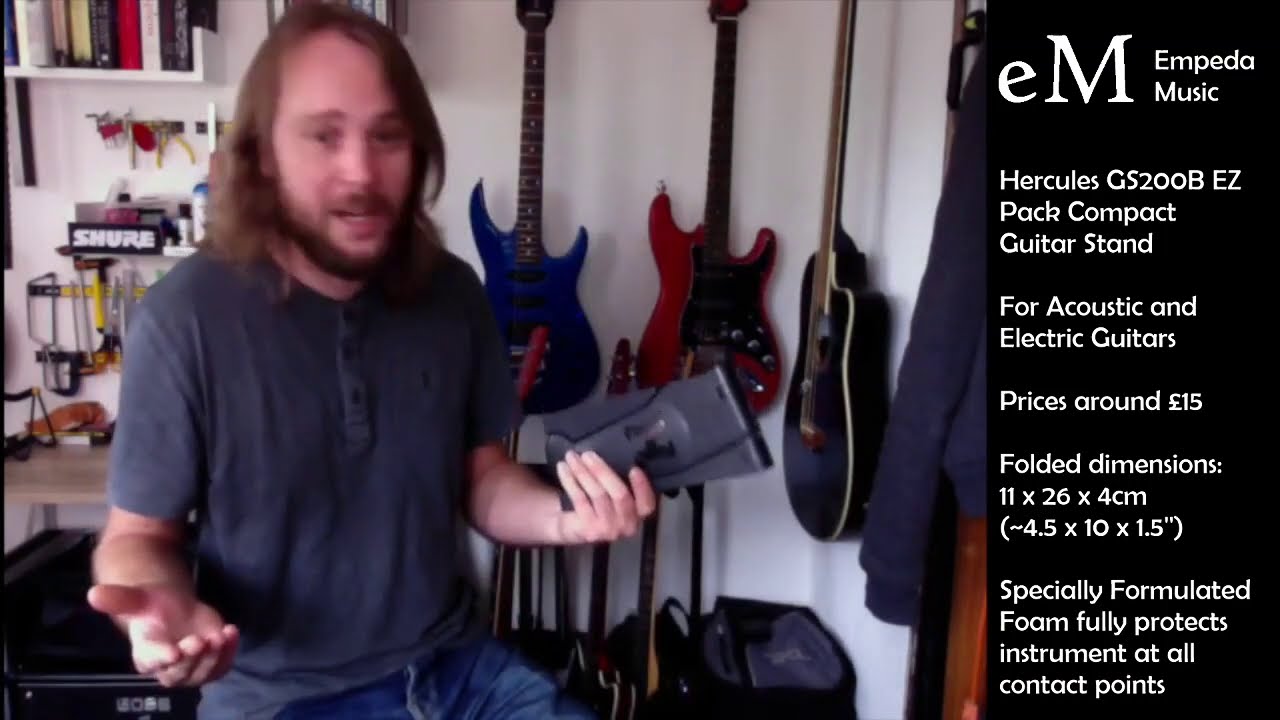 Hercules GS200B EZ Pack Compact Guitar Stand Review