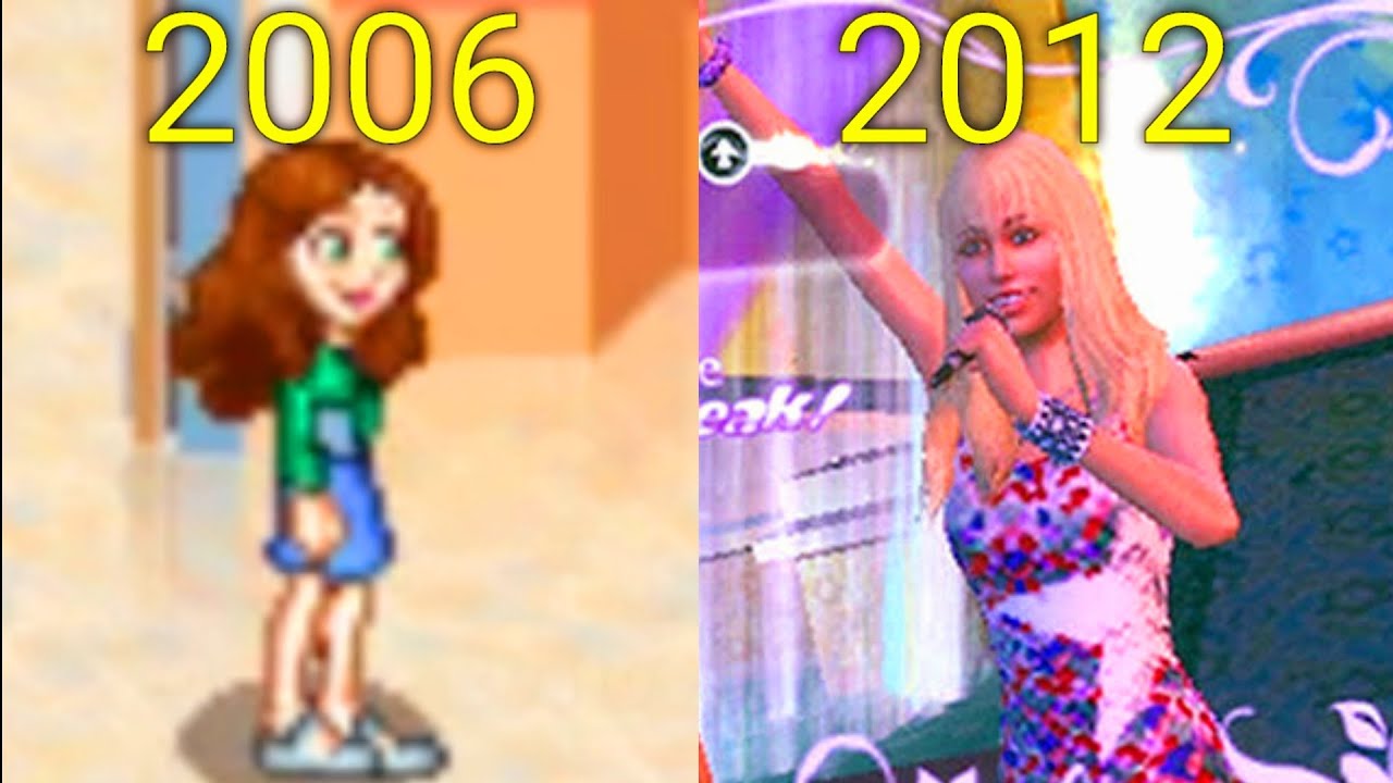 Evolution of Hannah Montana Games 2006-2012