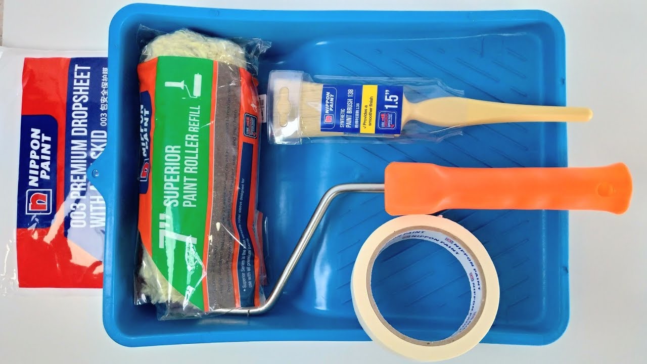 Nippon Paint DIY Painting Tools Set 5 Items Unboxing