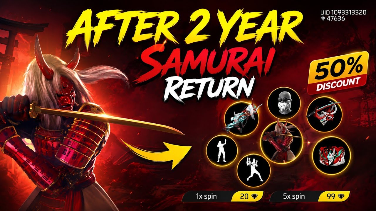 SAMURAI BUNDLE RETURN 😱 CONFIRM DATE !