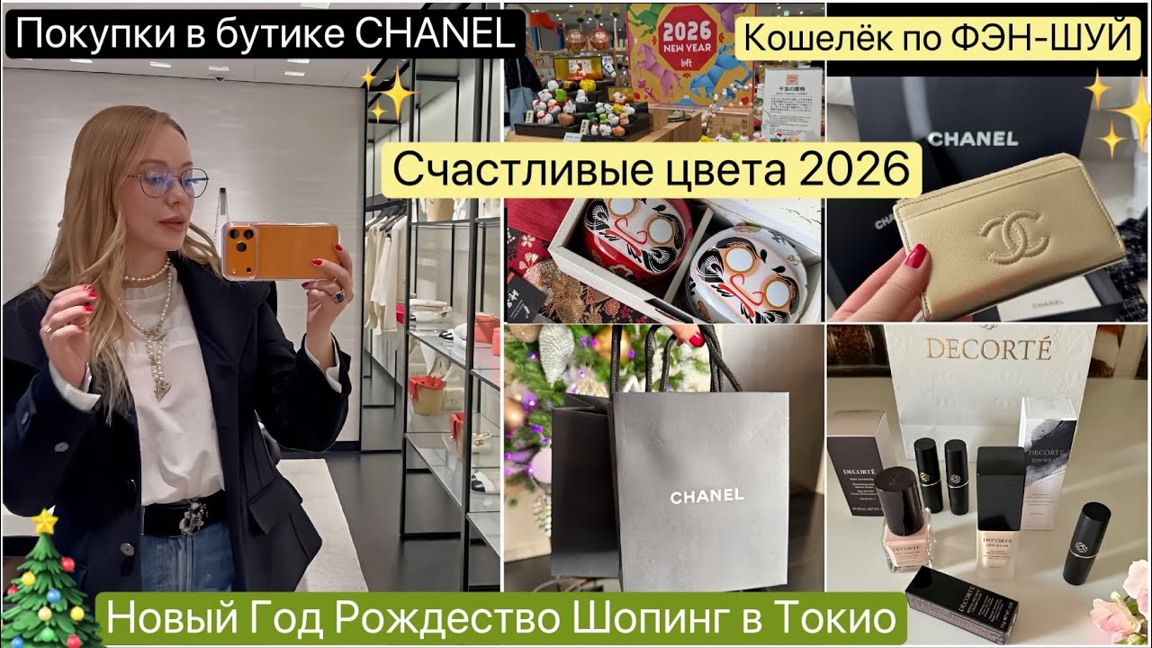 Шопинг в Chanel 🎄Счастливые цвета 2026 ✨Как выбрать кошелёк по Фен Шуй 💰