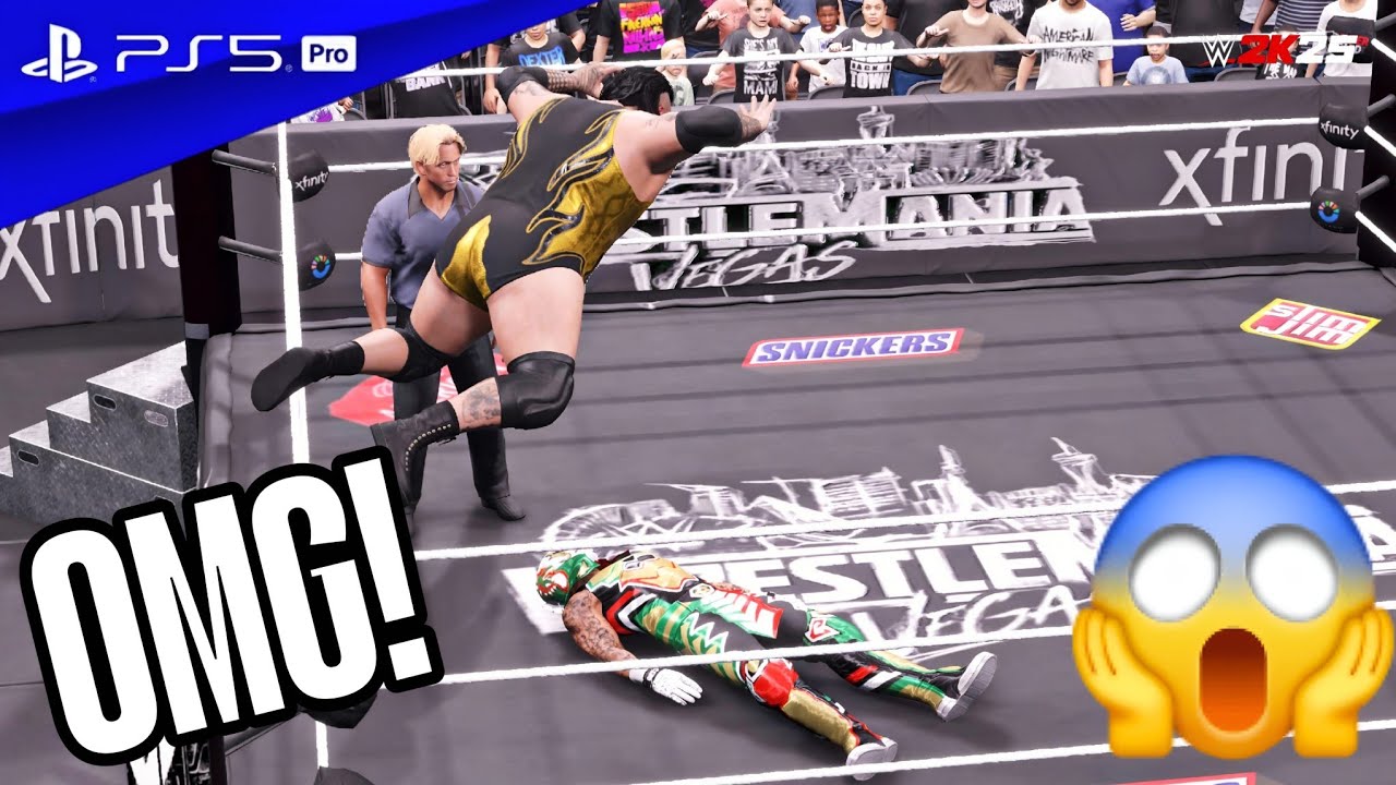WWE 2K25 - Penta vs. Bronson Reed No Holds Barred Match at WrestleMania 42 | PS5 Pro [4K60 HDR]