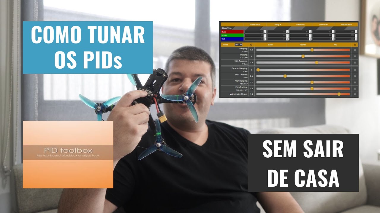 Aprenda a configurar os PIDs do seu drone sem sair de casa