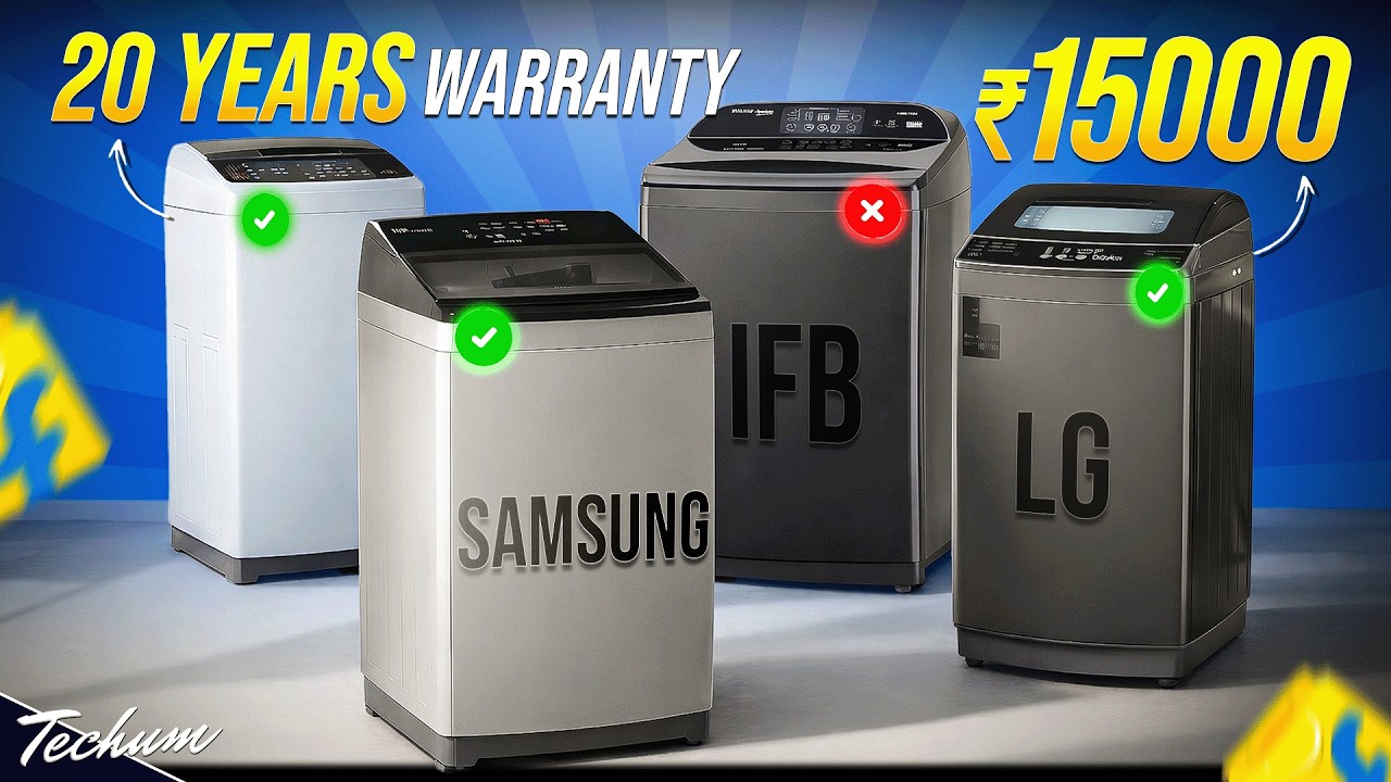 Best Washing Machines Under 15000 (2026)💥Samsung vs LG vs IFB