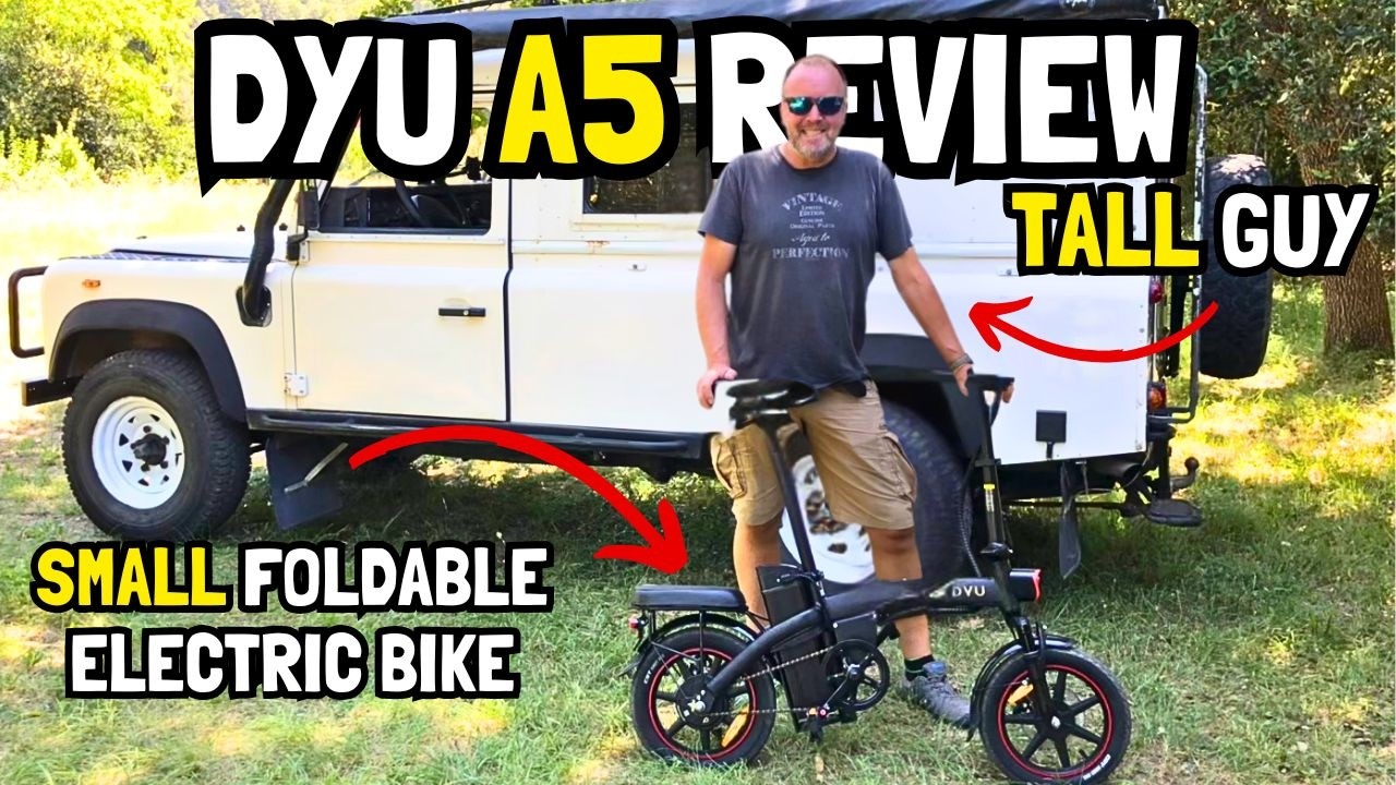 DYU A5 Foldable Electric Bike vs Tall Guy - Best #Compact #Ebike ? #electricbike