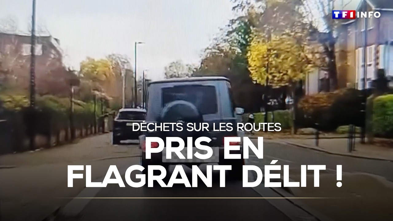 D&eacute;chets sur les routes : les incivilit&eacute;s film&eacute;es... et d&eacute;nonc&eacute;es !｜TF1 INFO