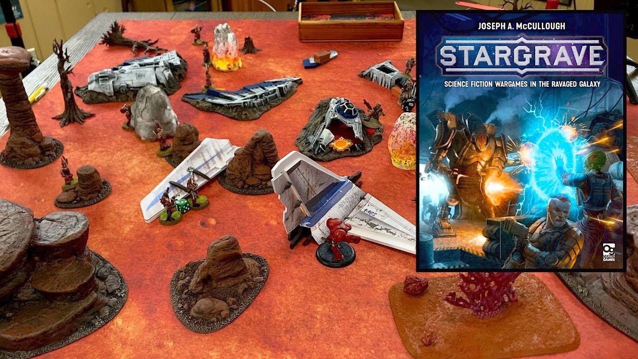 STARGRAVE Battle Report, Salvage Crew, Cyborgs vs Bandits!