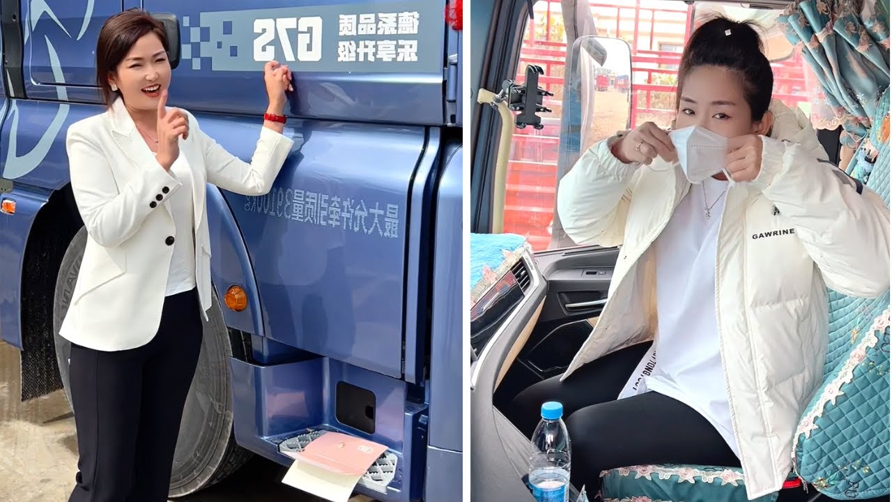 Beautiful Lady Truck Driver Quanmei Enjoying Daily Life