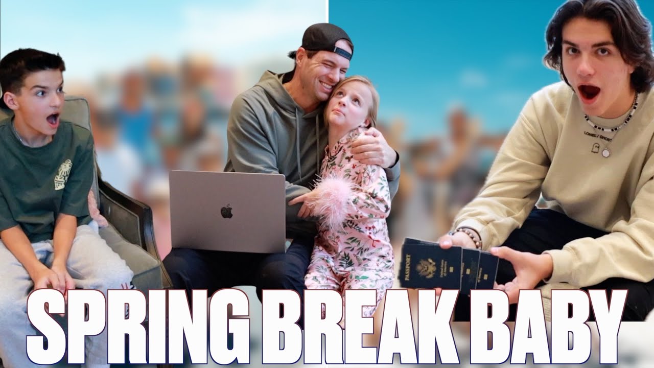 FINAL FAMILY SPRING BREAK PLANS REVEALED | SURPRISING OUR KIDS WITH THEIR FAVORITE FAMILY VACATION
