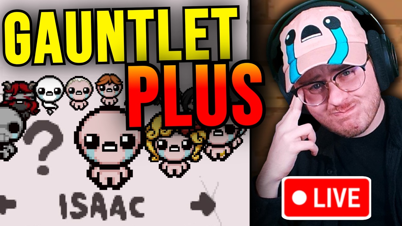 🔴Isaac's LONGEST Challenge: The Gauntlet+ || Mewgenics ACT 2 STUFF