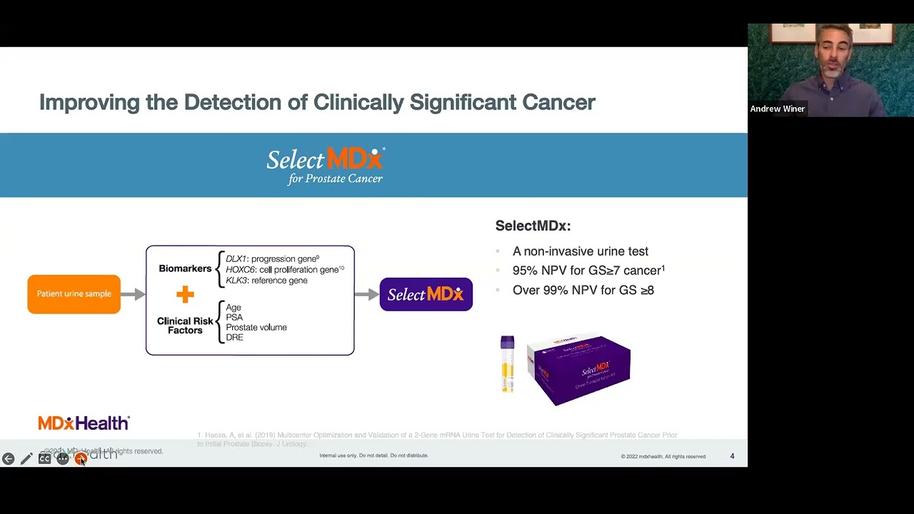 Mdxhealth Precision Prostate Cancer Portfolio - Dr. Winer Webinar