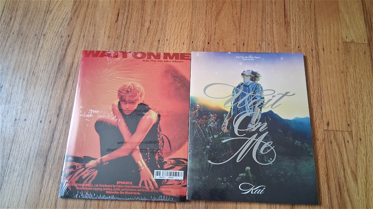 Kai 4th Mini Album Wait on Me Unboxing Photobook Versions