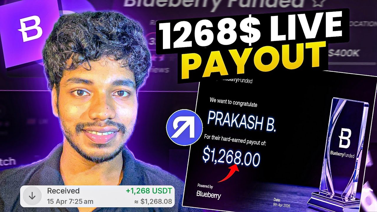 1000$ Live Payout From Blueberry Funded | Blueberry Funded Payout Proof | Blueberry Funded Review