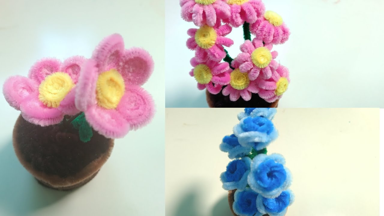 DIY | How to Make a Handmade Pipe Cleaner Flower #diyflower