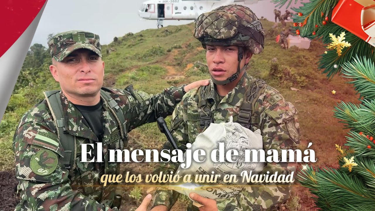 Un mensaje de mamá logró el reencuentro de dos hermanos soldados en Navidad | #NavidadConMiEjército
