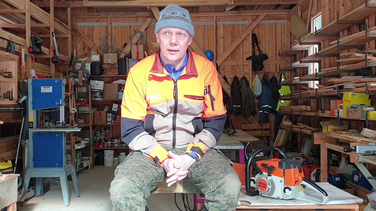 Stihl ms 260 tyhjäkäynti ja pieni muistutus metsätöiden vaaroista