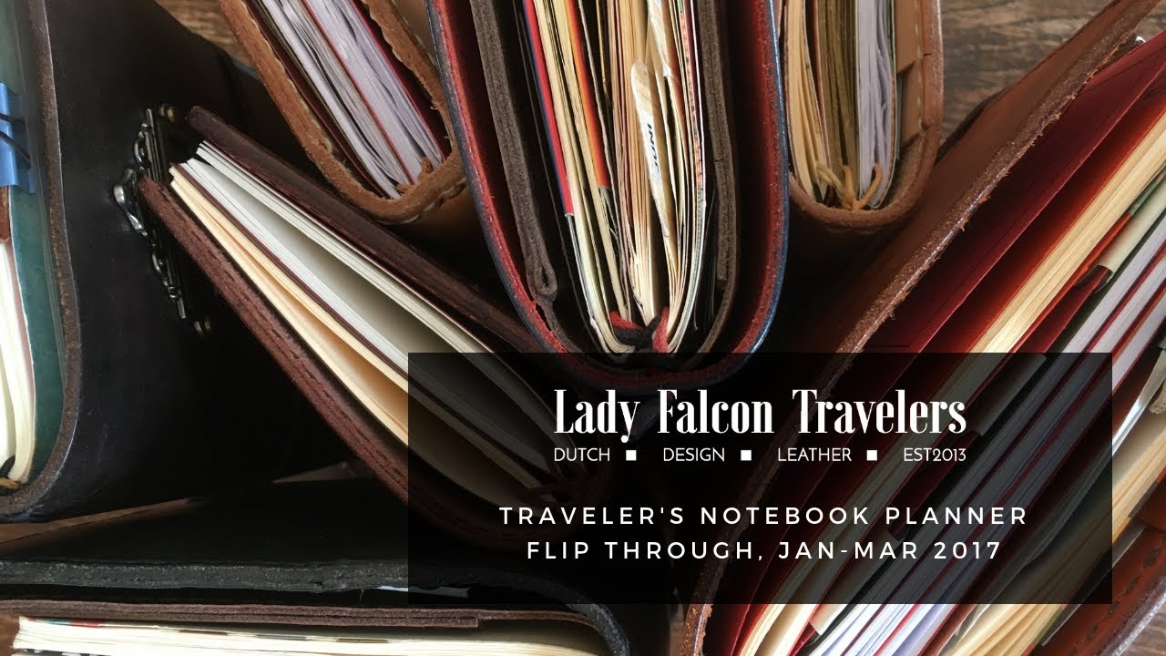 Traveler's Notebook planner flip through, January-March 2017