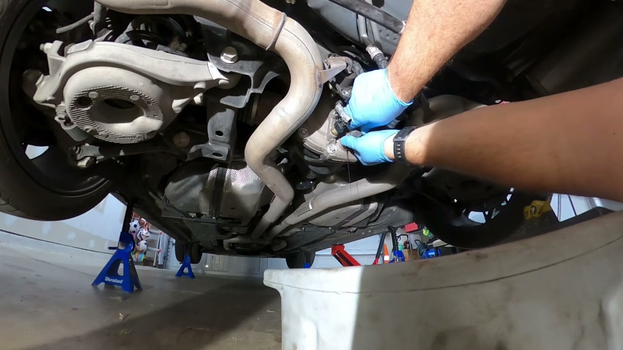 Mustang Mach1 rear differential oil change. Shelby rear differential oil change.