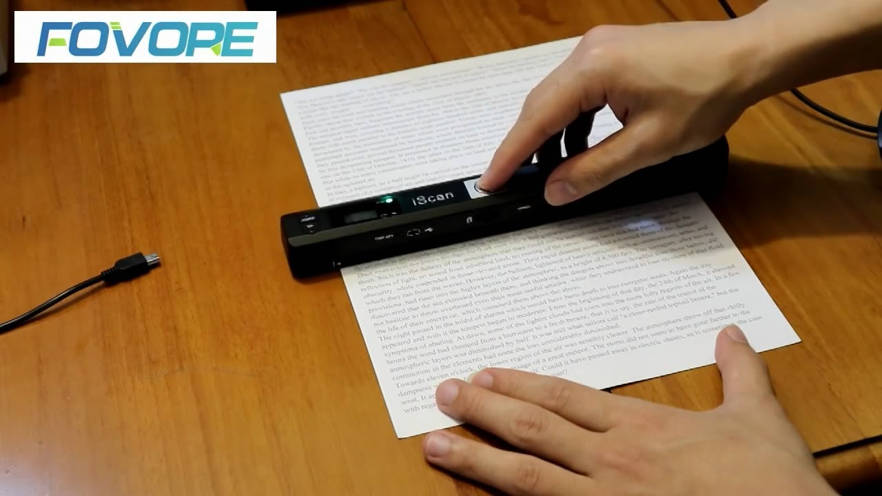 Scaner Portatil 900 Dpi Pdf/Jpg A4